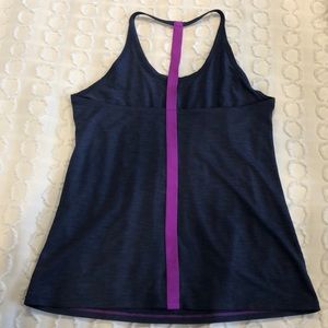 Athleta Pink Stripe Tank